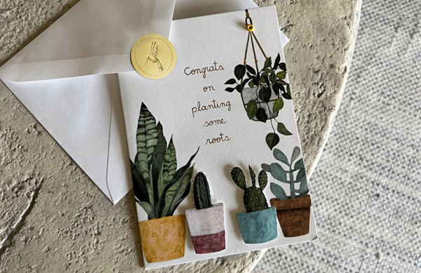 Papyrus house warming card