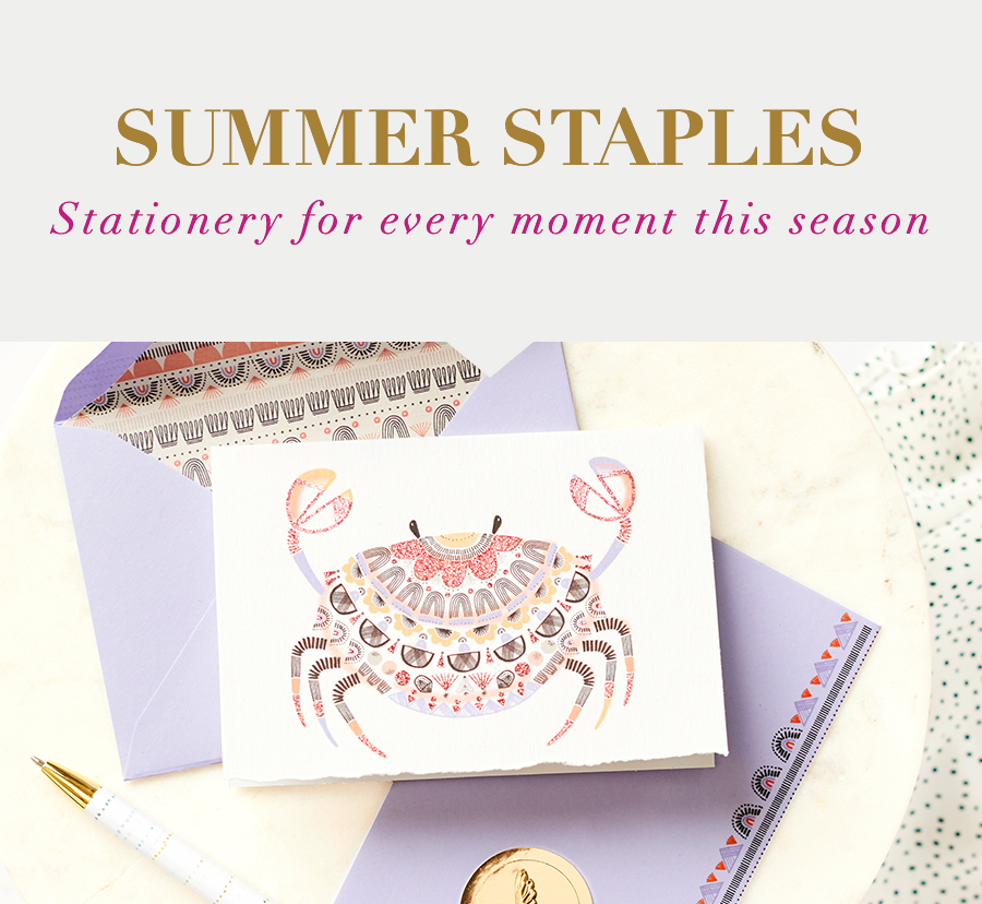 Summer Staples Stationery for every moment this season