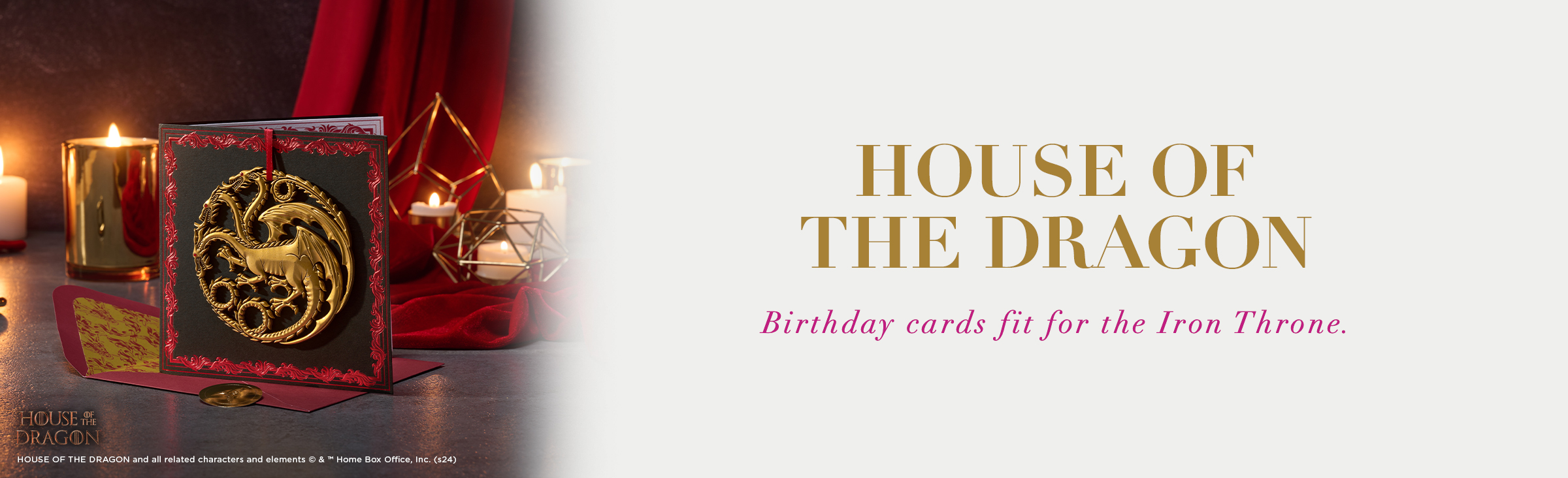 House of The Dragon Birthday cards fits for the Iron Throne. 